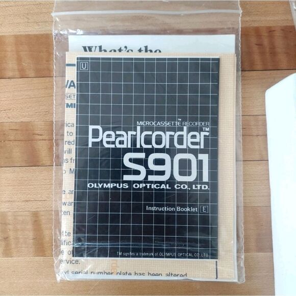 Vintage Olympus Pearlcorder S901 Microcassette Tape Recorder Unused/Open Box - Picture 4 of 7